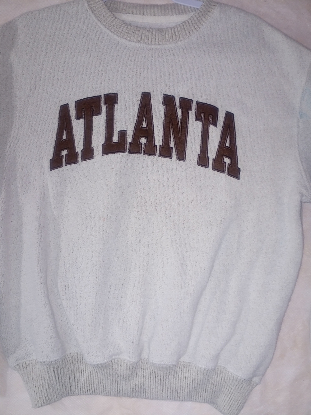 Atlanta Graphic Sweatshirt New York Popular Gray Crewneck Streetwear M